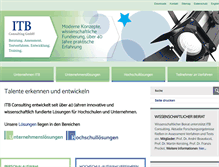 Tablet Screenshot of itb-consulting.de